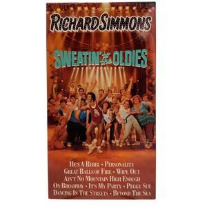 Richard Simmons Sweatin' to the Oldies (VHS, 1988) Aerobics Workout Exercise